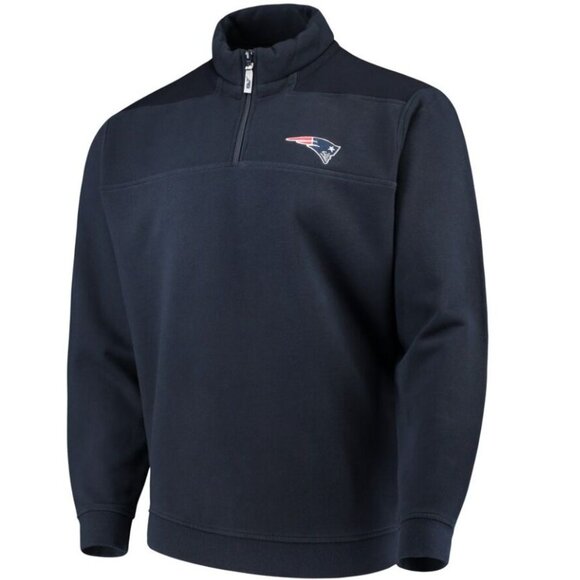 Vineyard Vines Men's Navy Quarter-Zip New England Patriots Shep Shirt Size Small - Picture 16 of 16